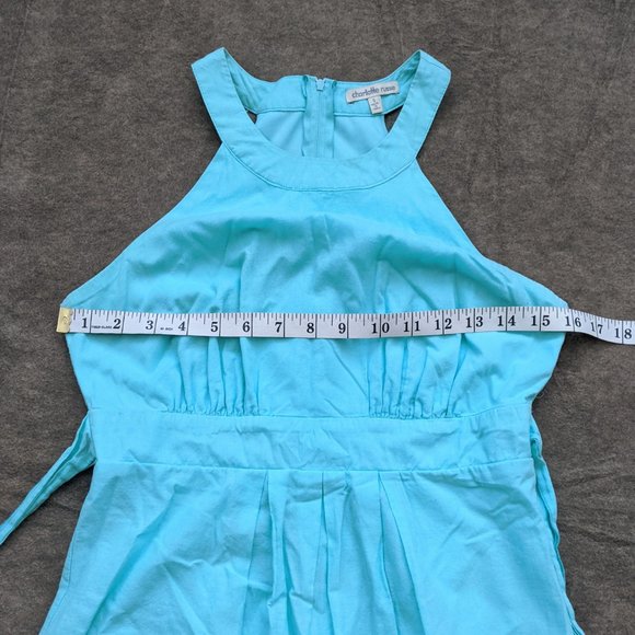 Charlotte Russe Embroidered Blue Racerback Dress - Picture 9 of 10